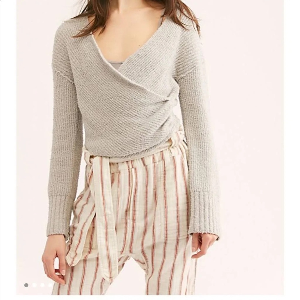 Free People Sensual Wrap Sweater